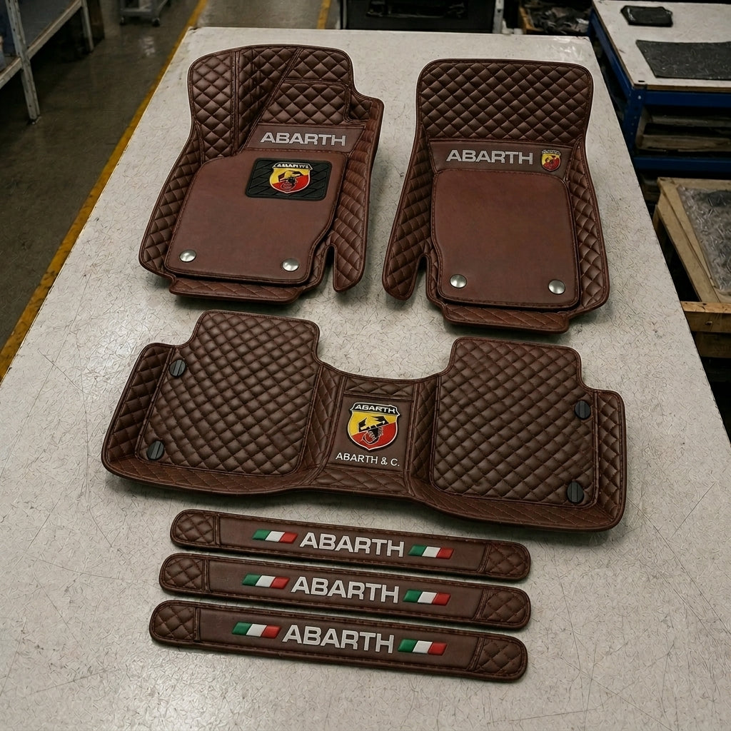 Set de Covorașe Auto Premium din Piele Ecologică — Protecție Elegantă pentru Mașina Ta
