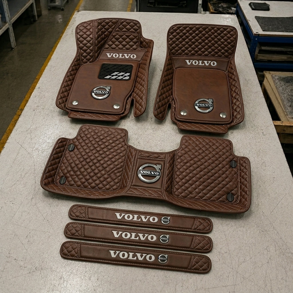 Set de Covorașe Auto Premium din Piele Ecologică — Protecție Elegantă pentru Mașina Ta