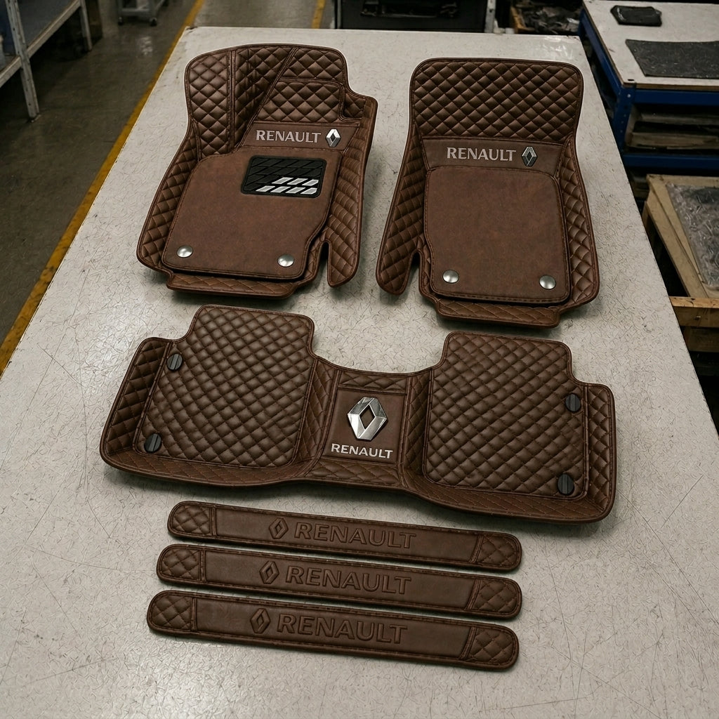 Set de Covorașe Auto Premium din Piele Ecologică — Protecție Elegantă pentru Mașina Ta
