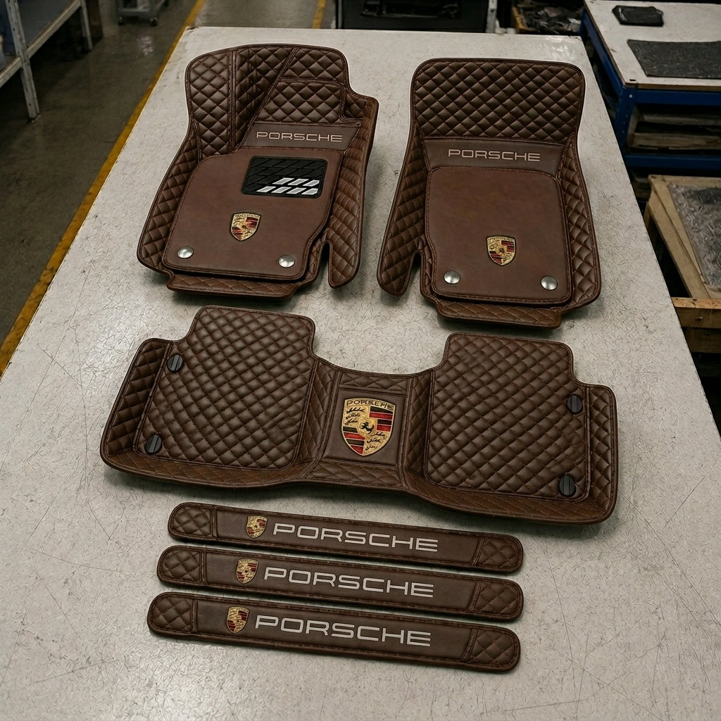 Set de Covorașe Auto Premium din Piele Ecologică — Protecție Elegantă pentru Mașina Ta