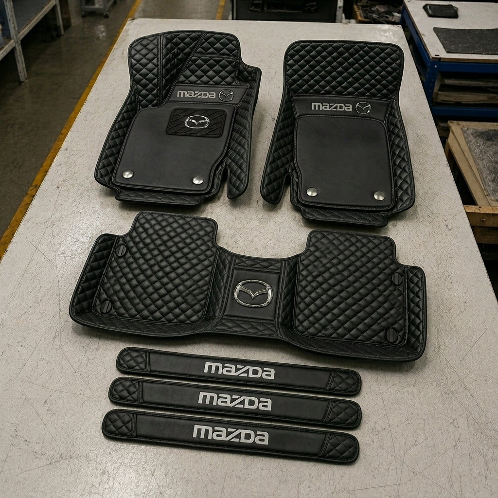 Set de Covorașe Auto Premium din Piele Ecologică — Protecție Elegantă pentru Mașina Ta