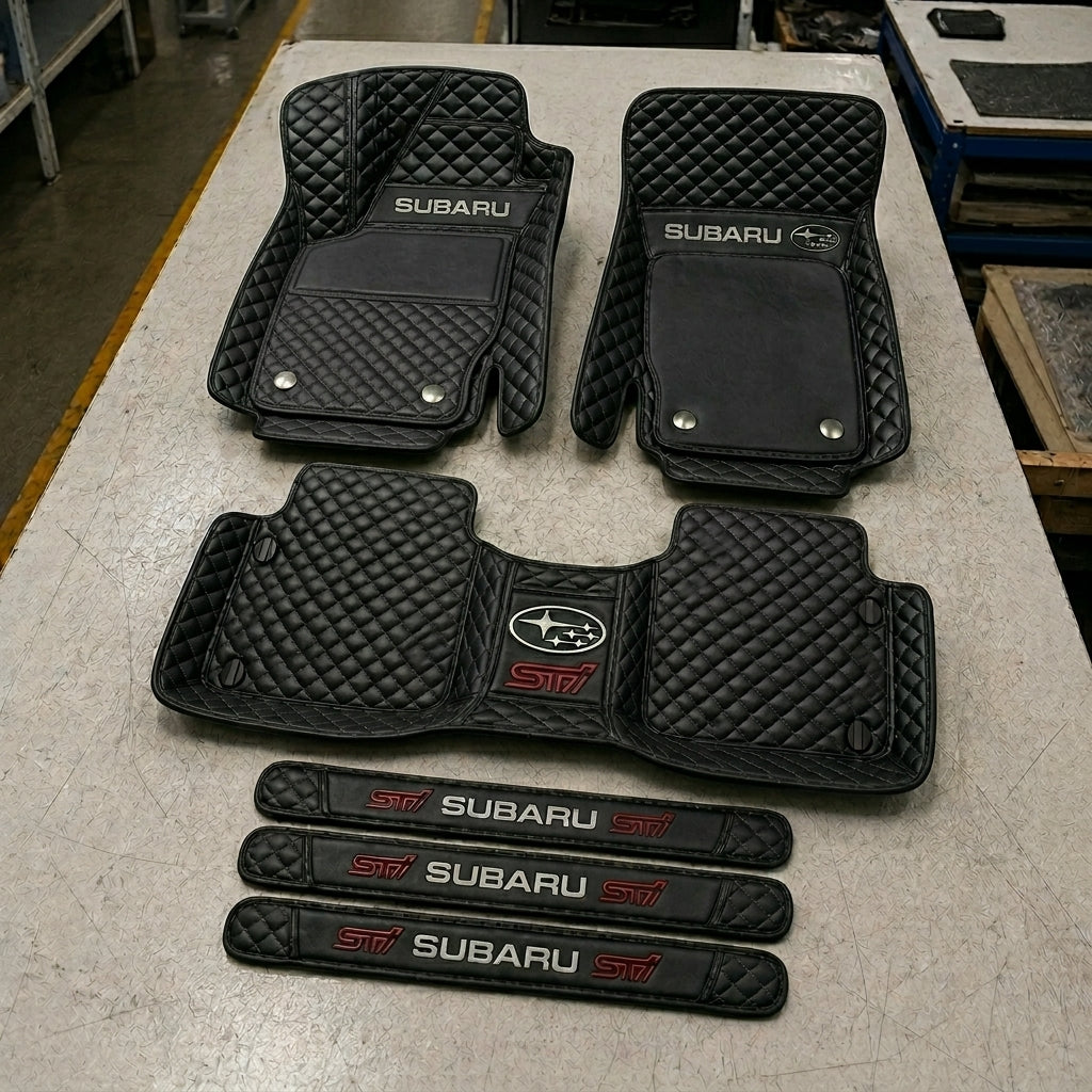 Set de Covorașe Auto Premium din Piele Ecologică — Protecție Elegantă pentru Mașina Ta