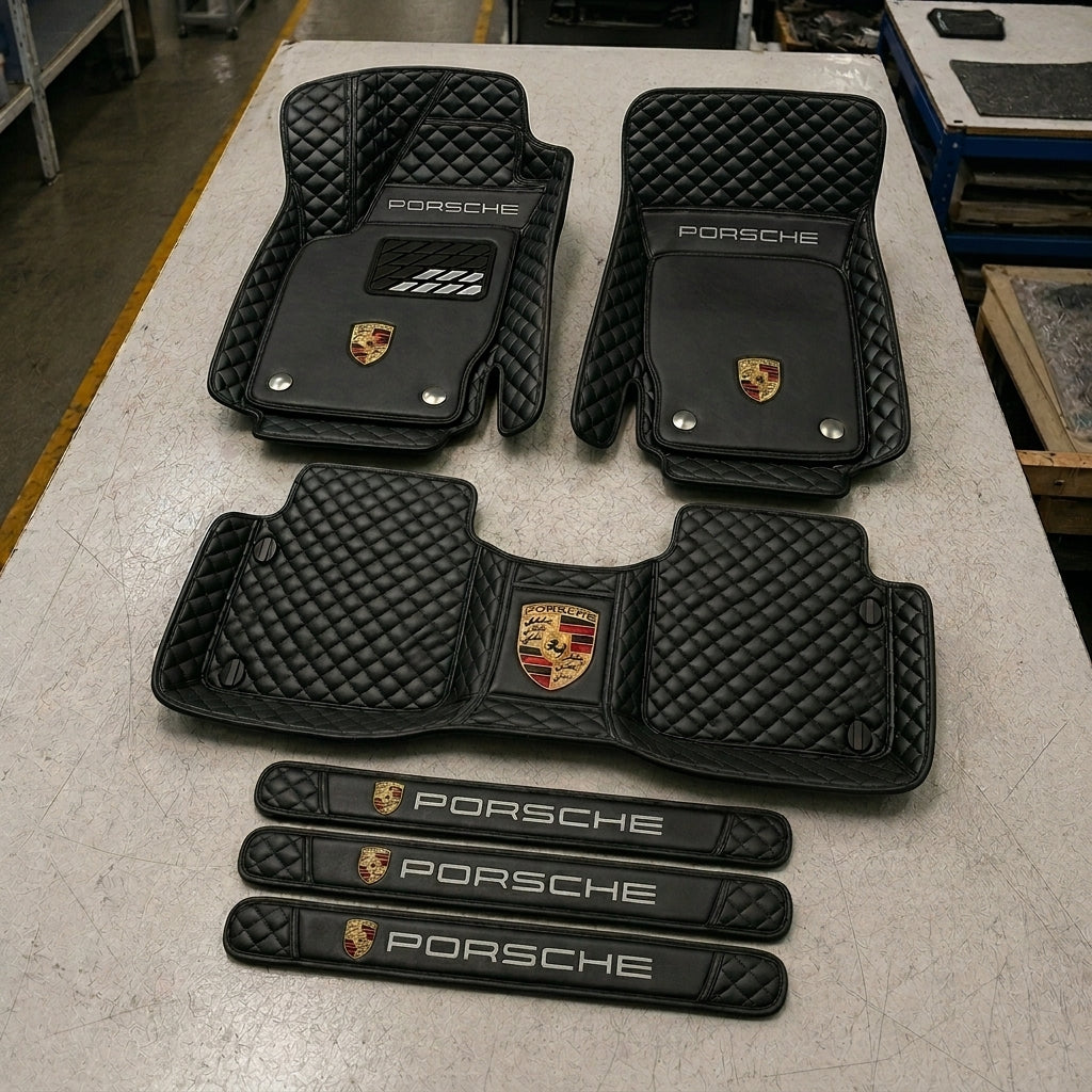 Set de Covorașe Auto Premium din Piele Ecologică — Protecție Elegantă pentru Mașina Ta