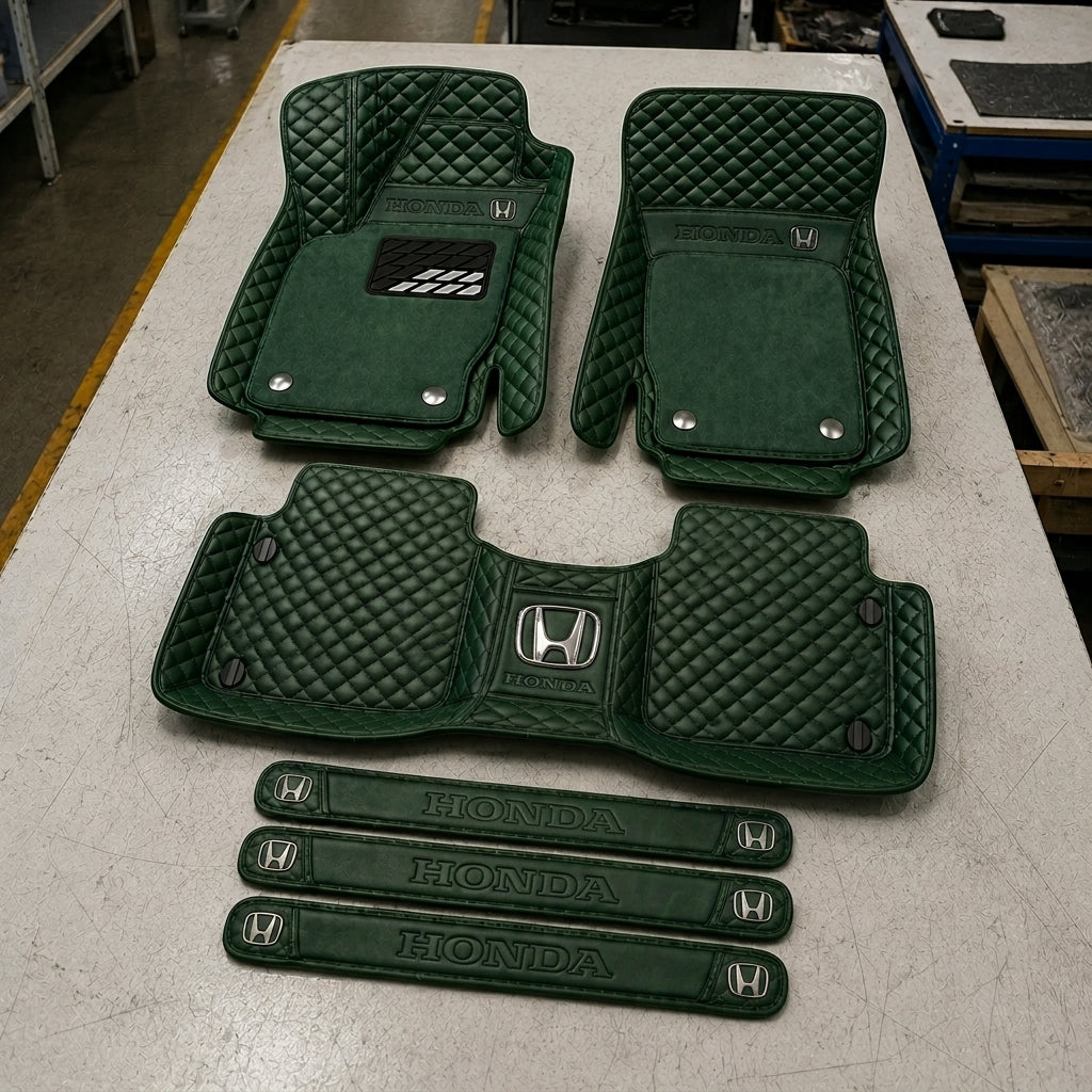 Set de Covorașe Auto Premium din Piele Ecologică — Protecție Elegantă pentru Mașina Ta