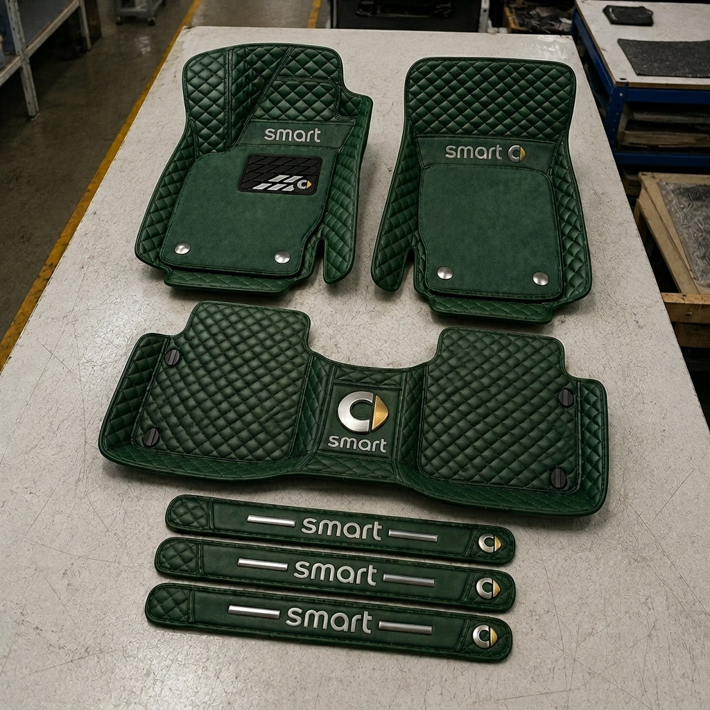 Set de Covorașe Auto Premium din Piele Ecologică — Protecție Elegantă pentru Mașina Ta