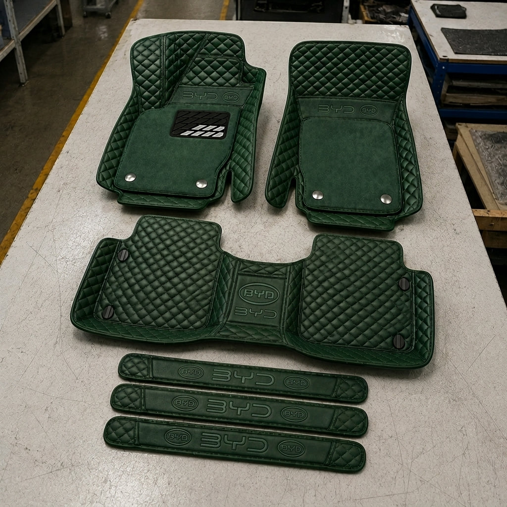 Set de Covorașe Auto Premium din Piele Ecologică — Protecție Elegantă pentru Mașina Ta