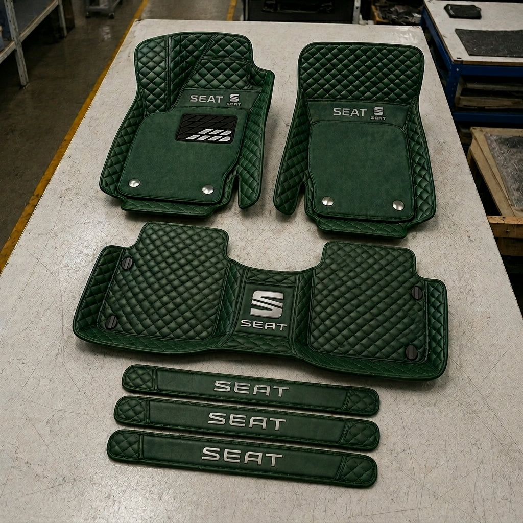 Set de Covorașe Auto Premium din Piele Ecologică — Protecție Elegantă pentru Mașina Ta