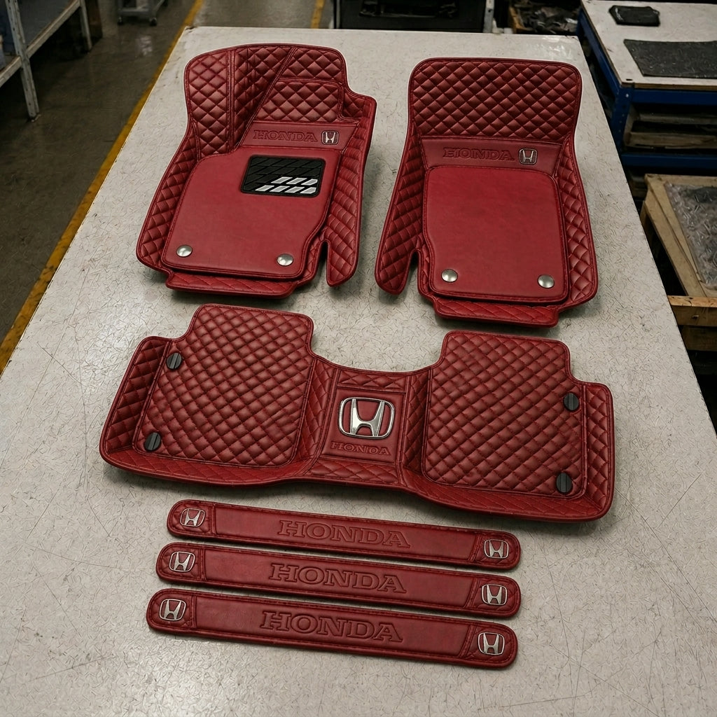 Set de Covorașe Auto Premium din Piele Ecologică — Protecție Elegantă pentru Mașina Ta