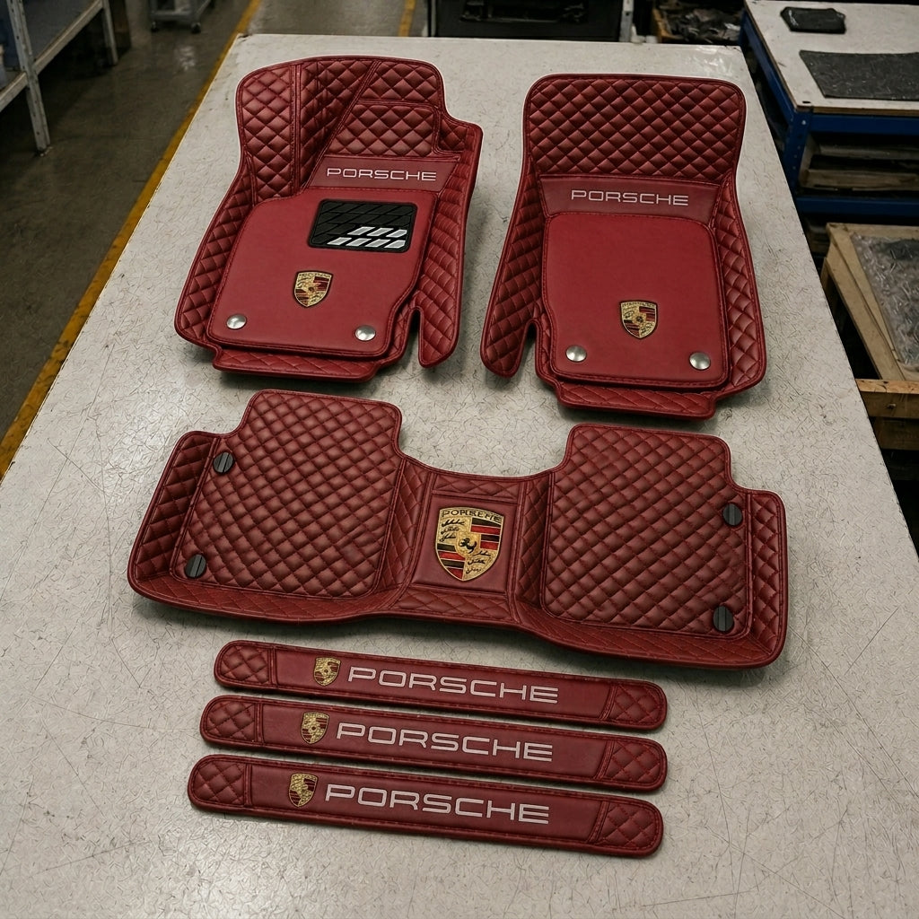 Set de Covorașe Auto Premium din Piele Ecologică — Protecție Elegantă pentru Mașina Ta