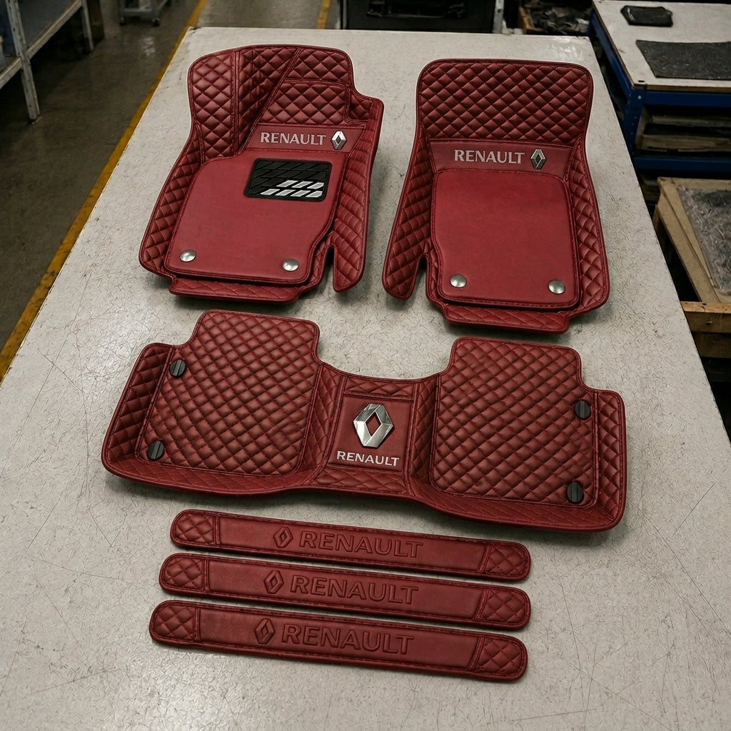 Set de Covorașe Auto Premium din Piele Ecologică — Protecție Elegantă pentru Mașina Ta